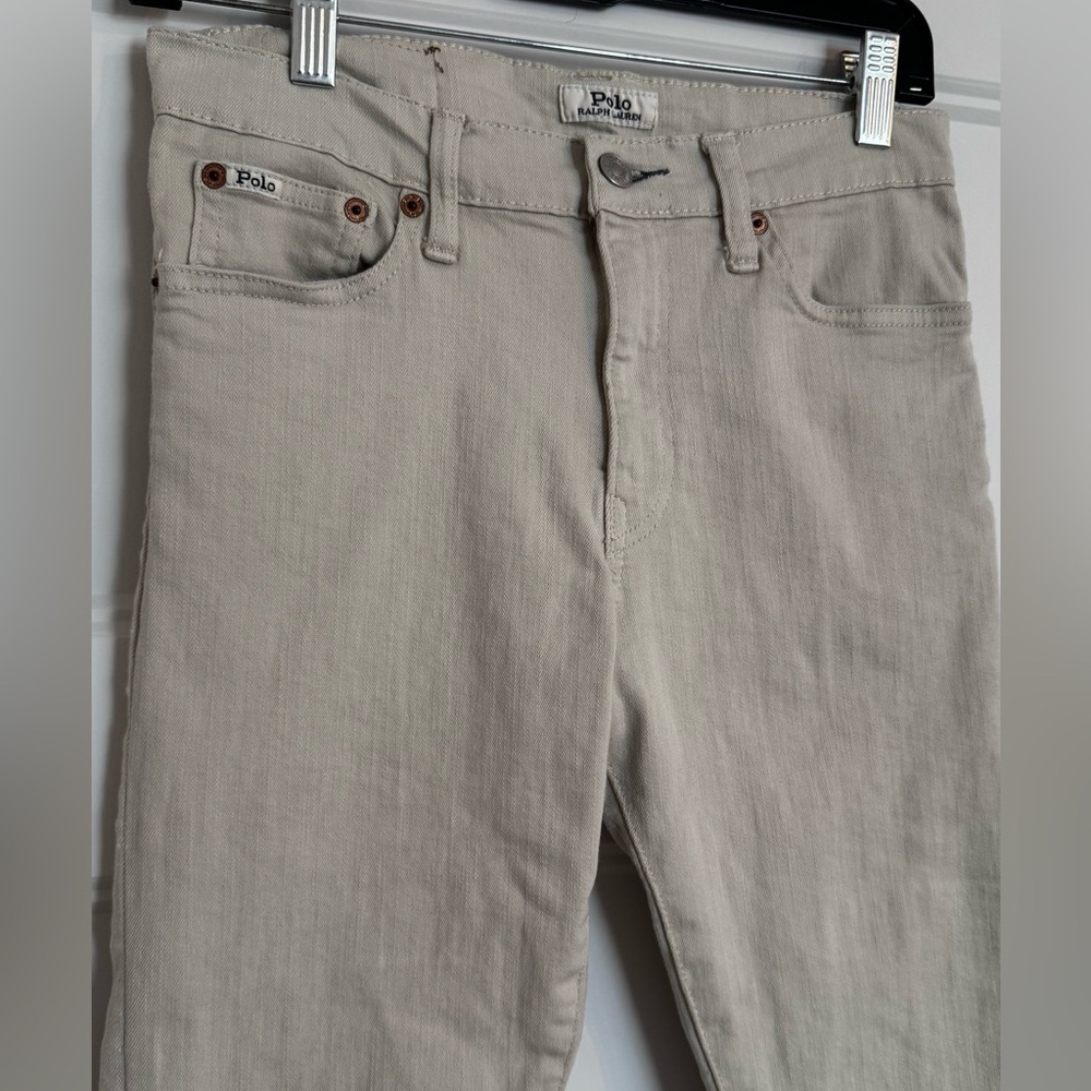 Polo Ralph Lauren Sullivan Slim Cream/Light Beige Denim Jeans - Picture 3 of 16